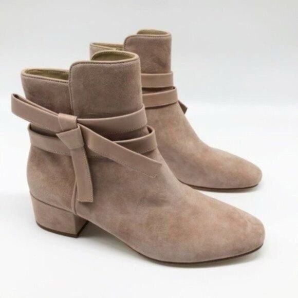 Etienne Aigner Shoes - NWOT Entienne Aigner Tempest Suede Boot in Hazelnut w 1 3/4” Heel & Side Zip 8M